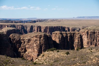 Kaya kanyonu, kayalık dağlar. Ulusal Park, Arizona. Kanyon çölü panoramik manzara