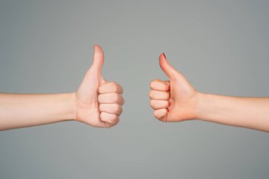 Konsept gibi. Seçim Geribildirim. Başparmaklar havada, iyi ve evet. İkon gibi. El ikonu. El işareti evet kavramı gibi.