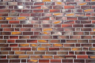 Tuğla duvar arkaplan yapısı. Tuğla duvarın desenli arka planı. Tuğla. Duvarın arkasında tuğla var. Grunge, duvar deseni. Duvar kağıdı dokuyu tuğlalar