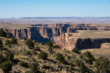 Peyzaj Kanyonu Ulusal Parkı. Utah 'taki Red Rocks Kanyonu. Kanyon manzaralı çöl