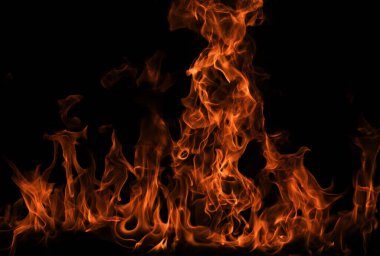 Ateş hareketinin soyut dokusu soyut. Yanan ateş, yanan arka plan