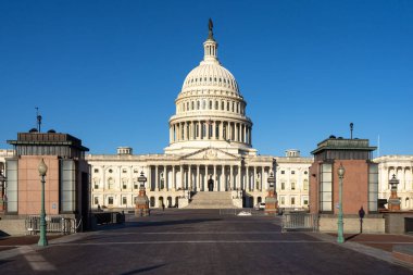 Washington, DC ABD 'nin başkentidir. Washington DC 'deki eyalet başkenti binaları. Washington 'daki Kongre. Washington, DC 'deki Capitol Hill.