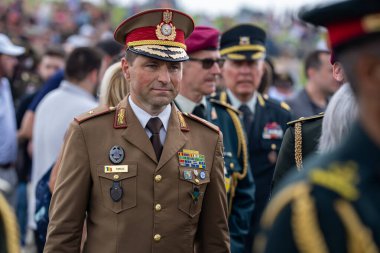 14 Haziran 2025, Washington - ABD Ordusu 250. yıldönümü. Amerikan Ordusu Kutlaması. Washington DC Askeri Yürüyüşü. Silahlı Kuvvetler Geçidi. Gaziler onurlandırıldı. Amerikan Askerleri. Askeri üniformalar.