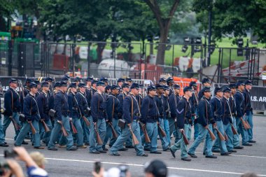 14 Haziran 2025, Washington - ABD Ordusu 250. yıldönümü. Amerikan Ordusu 'nun doğum günü. Ordu yıldönümü. Amerikan Askeri Yürüyüşü. Washington DC Askeri Yürüyüşü. Amerikan Silahlı Kuvvetleri. Ordu Tarihi Kutlaması