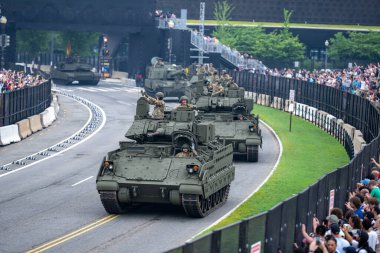14 Haziran 2025, Washington - ABD Ordusu 250. yıldönümü. Amerikan Ordusu 'nun doğum günü. 250. ordu yıldönümü. Amerikan Askeri Yürüyüşü. Washington DC Askeri Yürüyüşü. Amerikan Silahlı Kuvvetleri. Ordu Tarihi Kutlaması