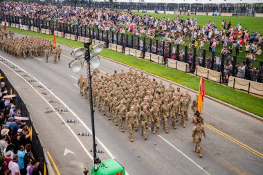 14 Haziran 2025, Washington - ABD Ordusu 250. yıldönümü. Amerikan Ordusu 'nun doğum günü. 250. ordu yıldönümü. Amerikan Askeri Yürüyüşü. Washington DC Askeri Yürüyüşü. Amerikan Silahlı Kuvvetleri. Ordu Tarihi Kutlaması.