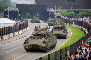 14 Haziran 2025, Washington - ABD Ordusu 250. yıldönümü. Washington DC mi? Ulusal alışveriş merkezi. Capitol Geçidi. Vatansever Kutlama. Askeri tören. Birleşik Devletler Ordusu. ABD Silahlı Kuvvetleri