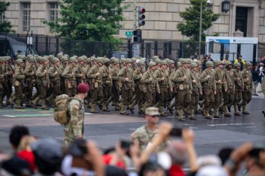 14 Haziran 2025, Washington - ABD Ordusu 250. yıldönümü. Amerikan Ordusu 'nun doğum günü. 250. ordu yıldönümü. Amerikan Askeri Yürüyüşü. Washington DC Askeri Yürüyüşü. Amerikan Silahlı Kuvvetleri. Ordu Tarihi Kutlaması.