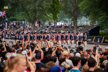 14 Haziran 2025, Washington - ABD Ordusu 250. yıldönümü. Amerikan Ordusu 'nun doğum günü. 250. ordu yıldönümü. Amerikan Askeri Yürüyüşü. Washington DC Askeri Yürüyüşü. Amerikan Silahlı Kuvvetleri. Ordu Tarihi Kutlaması