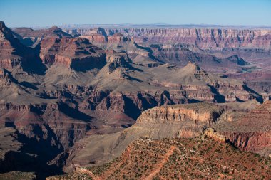 Büyük Kanyon 'un manzarası. Arizona 'daki Ulusal Park' ın panoramik manzarası