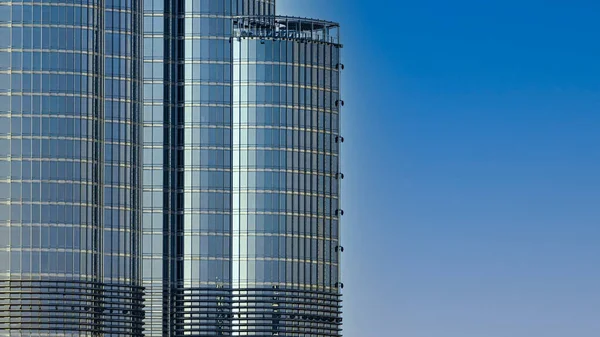 Дубай Оаэ Circa 2022 Burj Khalifa Close Morning Clear Sky — стоковое фото