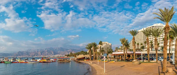 Mañana Playa Pública Eilat Centro Turístico Número Uno Ciudad Recreativa — Foto de Stock