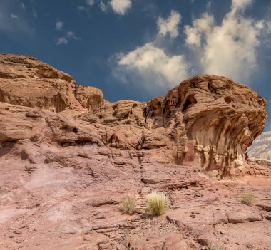 Stone geological formations from Jurassic period in Timna park that is located 25 km north of Eilat - famous resort city in Israel