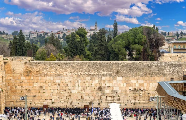 Ancient Ruins of Western Wall of Temple Mount is  a major Jewish sacred place and one of the most famous public domain in the world,Jerusalem
