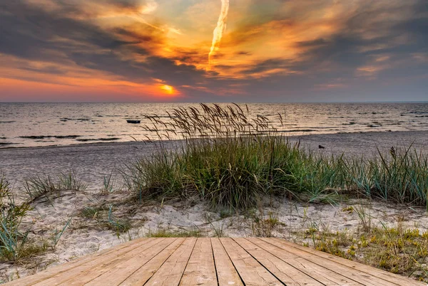Coastal Landscape Dawn Baltic Sea — Stock Photo, Image