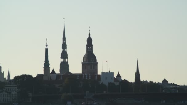 Historical Center Riga Capital Latvia Largest City Baltic Region Widely — Stock Video