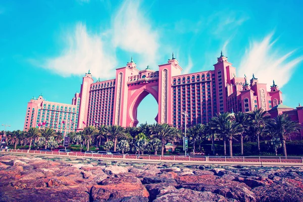Dubai United Arab Emirates February 2021 Famous Hotel Atlantis Palm — Φωτογραφία Αρχείου