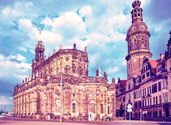 Catholic Court Church Katholische Hofkirche Center Old Town Dresden Germany — Stock Photo, Image