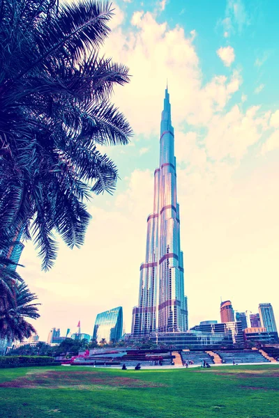 Dubai Emirati Arabi Uniti Febbraio 2021 Bellissima Vista Mozzafiato Sul — Foto Stock