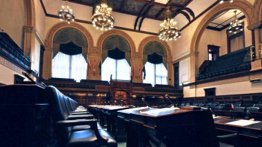 Toronto, Ontario / Canada - May 24, 2015: Interior of Legislative Assembly of Ontario 