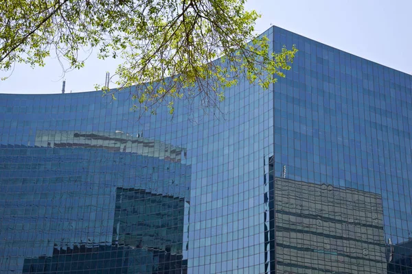 Reflectie Van Glazen Raamwand Van Een Modern Designgebouw Toronto — Stockfoto