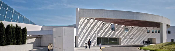 Banner Web Panorámico Del Edificio Arquitectura Moderna — Foto de Stock