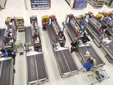 Süpermarket Kontrol Sahnesi, Süpermarket Genel Görünümü