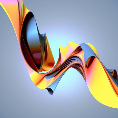 Düz çizgileri olan soyut renkli 3d arkaplan