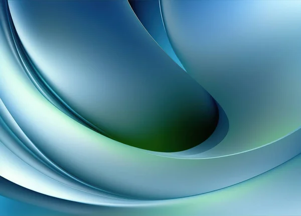 Abstract blue and green background with smooth lines