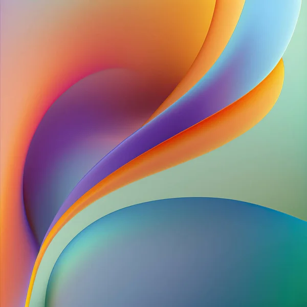 Abstract Kleurrijke Achtergrond Met Gladde Lijnen — Stockfoto