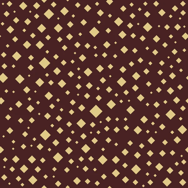 Бесшовный Векторный Фон Случайными Золотыми Квадратами Абстрактный Орнамент Абстрактный Рисунок — стоковый вектор