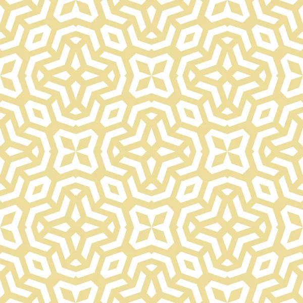 为您的设计提供无缝几何背景 现代矢量装饰品 几何抽象黄白色图案 — 图库矢量图片