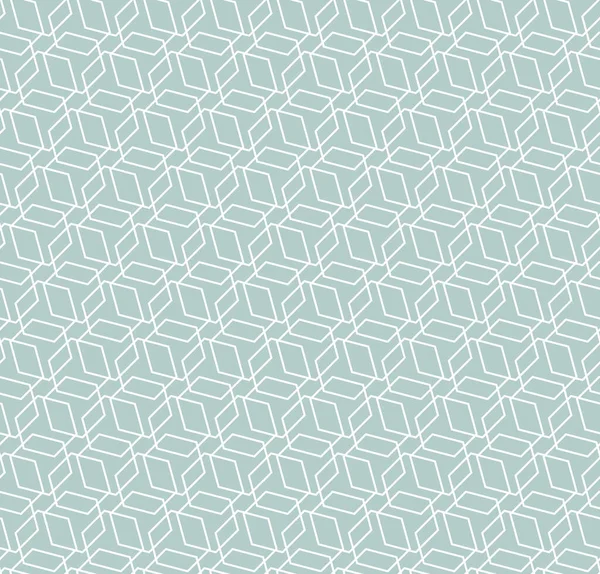 幾何学的抽象ベクトル六角形シームレス背景 幾何学的なライトブルーと白のモダンな装飾 シームレスなモダンなパターン — ストックベクタ