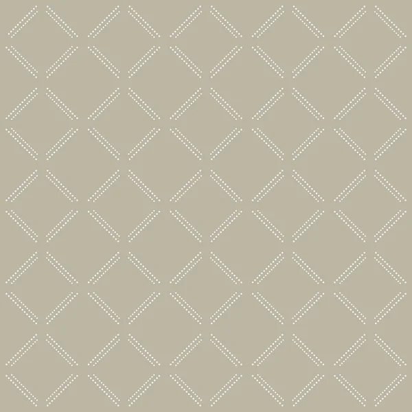 幾何学的な茶色と白の点線ベクトルパターン 壁紙や背景のためのシームレス抽象的な現代的なテクスチャ — ストックベクタ