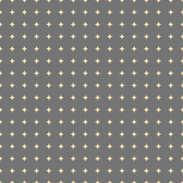 シームレスな幾何学的ベクトルパターン 星付きのモダンな装飾 幾何学的灰色と黄色の抽象的な背景 — ストックベクタ