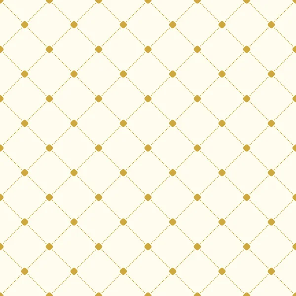 幾何学的なドット ベクター黄金パターン 壁紙や背景のシームレスな抽象モダンなテクスチャー — ストックベクタ