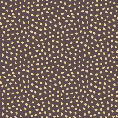 Seamless vector background with random elements. Abstract brown and yellow ornament. Seamles abstract pattern
