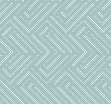 Seamless geometric light blue and white background for your designs. Modern vector ornament. Geometric abstract pattern