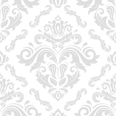 Orient vektör klasik desen. Kusursuz soyut arka plan ve hafif vintage elementler. Oryantasyon düzeni. Duvar kağıtları ve ambalaj için süs