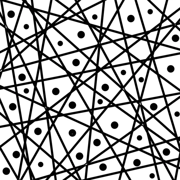 Modèle Géométrique Vectoriel Abstrait Noir Blanc Ornement Géométrique Moderne Pour — Image vectorielle