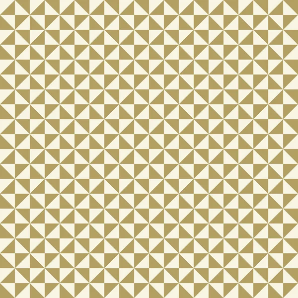 黄金の三角形の幾何学的ベクトル パターン 幾何学的なモダンな飾り シームレスな抽象的な背景 — ストックベクタ
