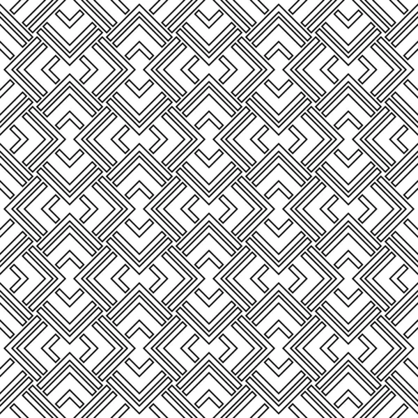 为您的设计提供无缝几何背景 现代黑白矢量装饰品 几何抽象模式 图库插图