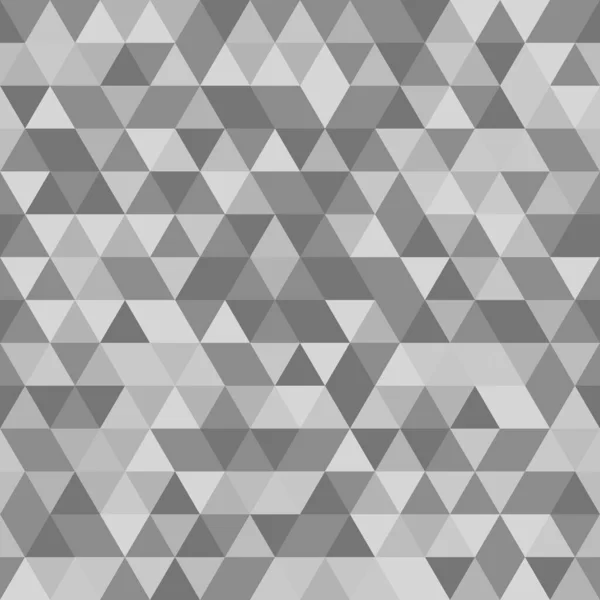 Geometric Vector Pattern Gray White Triangles Geometric Modern Ornament Seamless — Stock Vector