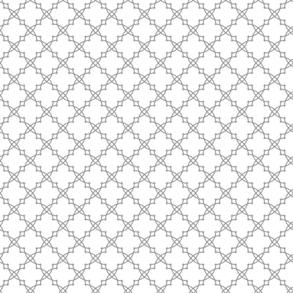 Nahtloses Vektorornament Arabischen Stil Geometrische Abstrakte Graue Und Weiße Hintergrund — Stockvektor