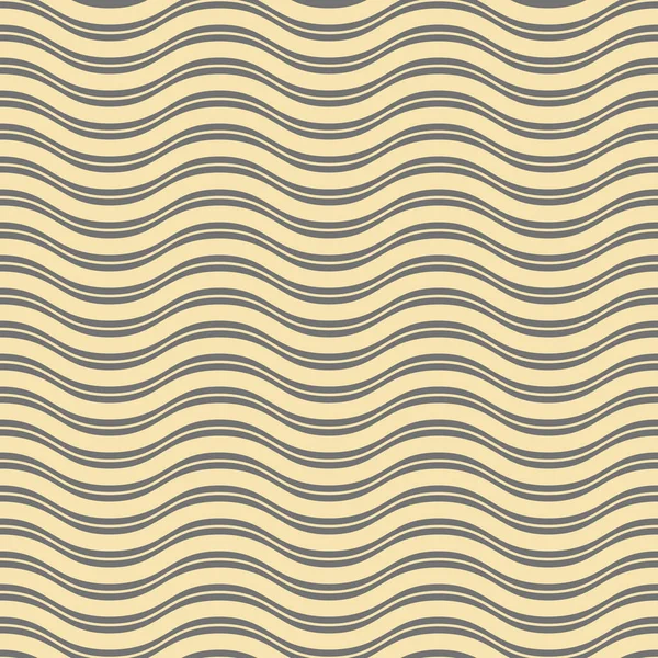 바다없는 현대의 웨이브 노란색 기하학적 모양새 — 스톡 벡터
