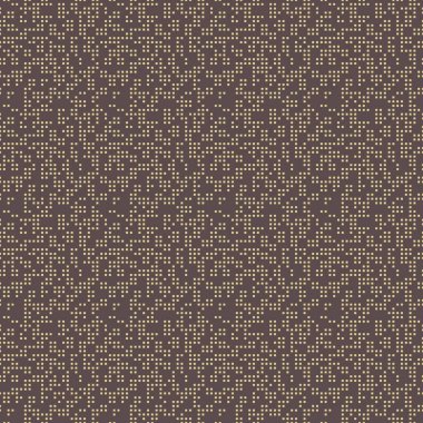 Seamless vector background with random elements. Abstract brown and yellow ornament. Seamles abstract pattern