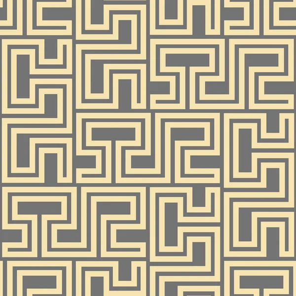 Fondo Geométrico Marrón Amarillo Sin Costuras Para Sus Diseños Adorno — Archivo Imágenes Vectoriales