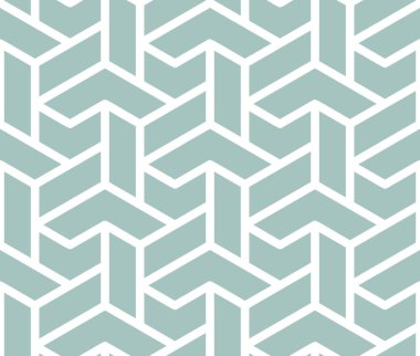 Tasarımlarınız için kusursuz geometrik arkaplan. Modern açık mavi ve beyaz vektör süsü. Geometrik soyut desen