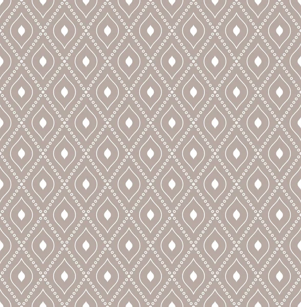 幾何学的な茶色と白の点線ベクトルパターン 壁紙や背景のためのシームレス抽象的な現代的なテクスチャ — ストックベクタ