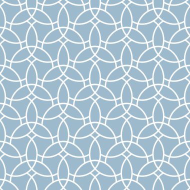 Kusursuz vektör süsü. Modern dalgalı arka plan. Geometrik modern mavi ve beyaz desen